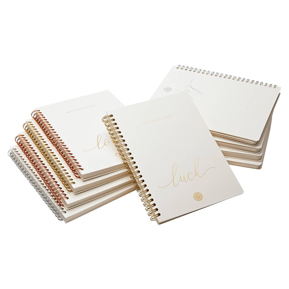 A6 Notebook - Inscribed "Luck" - TLC Gifting
