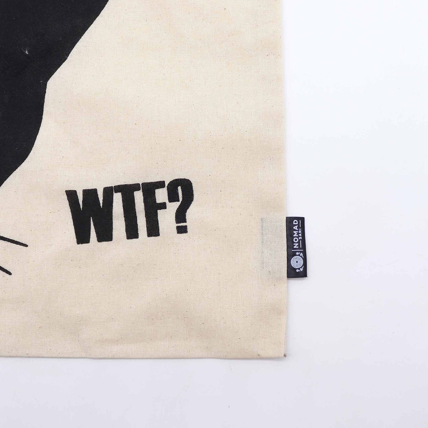 Black Cat WTF Tote Bag | Funny Cotton Tote Ireland - TLC Gifting