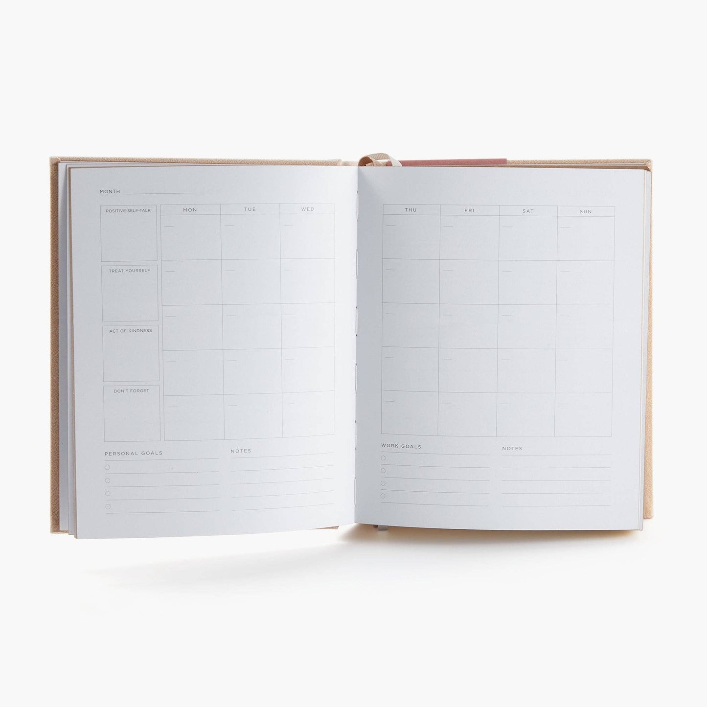 Deluxe Self Care Journal Beige | Wellness Journal - TLC Gifting