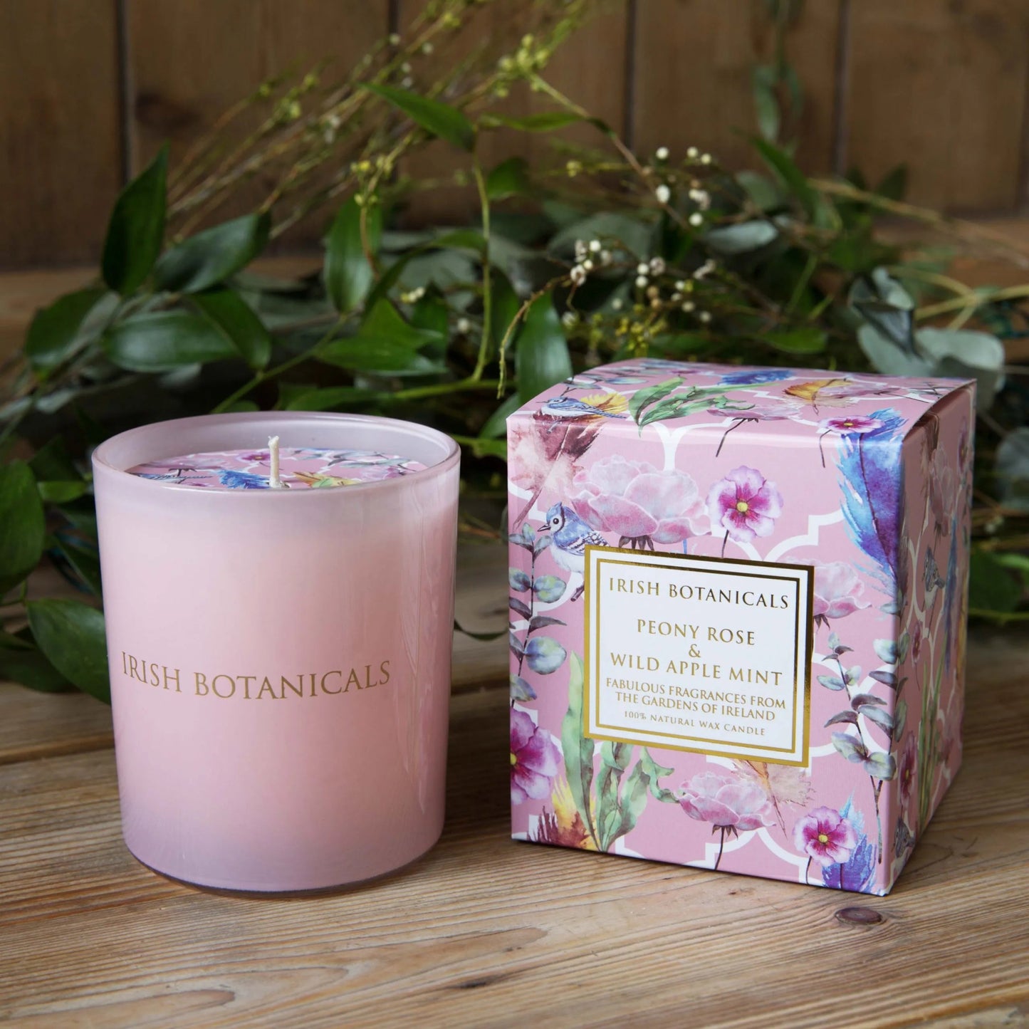 Gift Candle Peony Rose & Wild Apple Mint - TLC Gifting