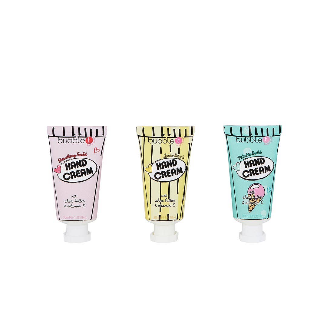 Hand Cream Gift Set - Lemon Sorbet, Pistachio & Strawberry - TLC Gifting