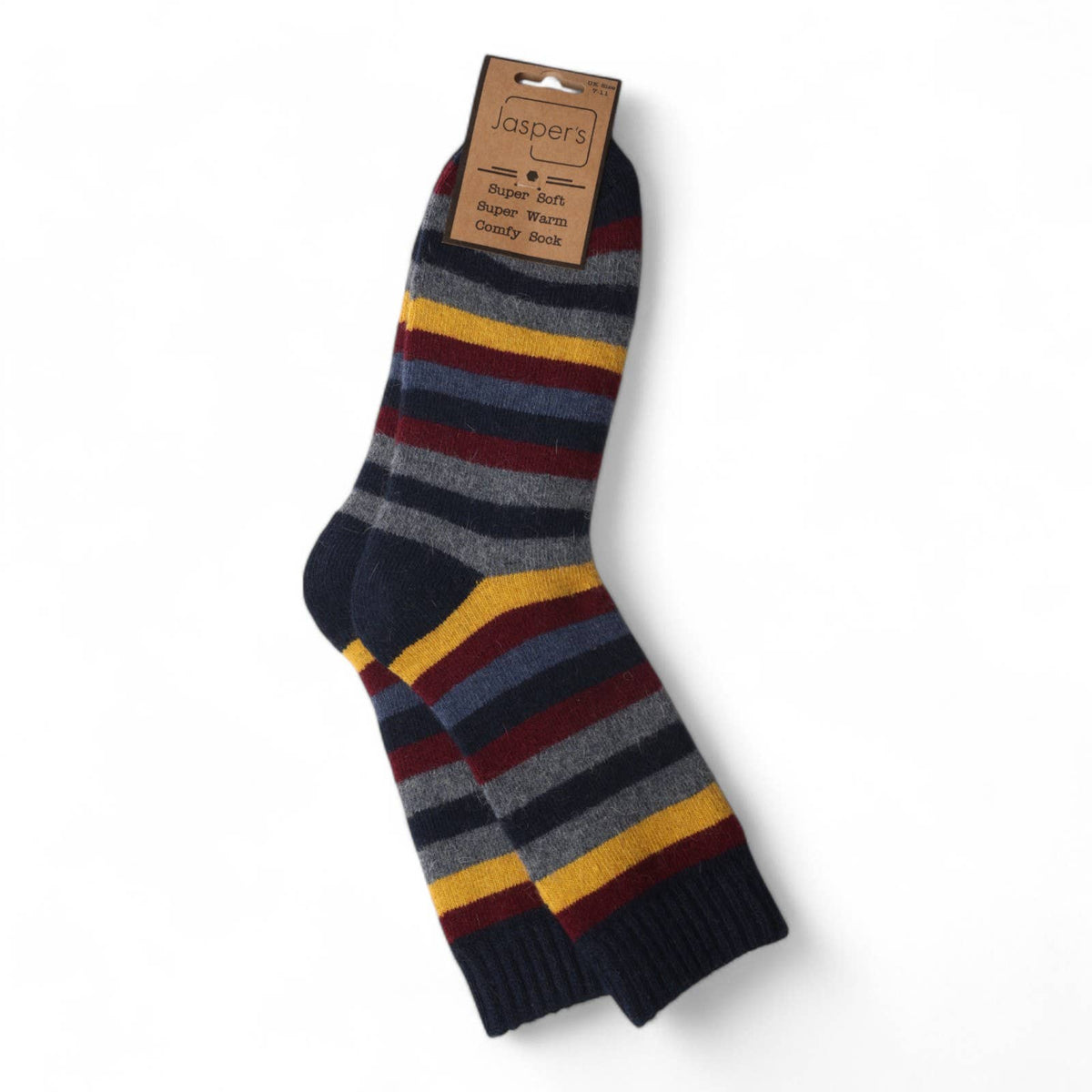 multi striped super cosy men’s socks Ireland