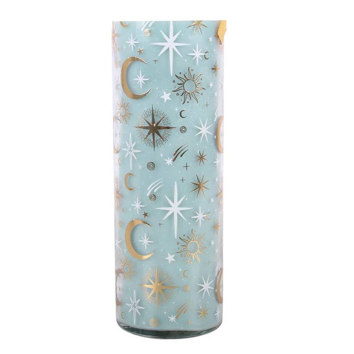 Pastel Skies decorative glass candle Ireland