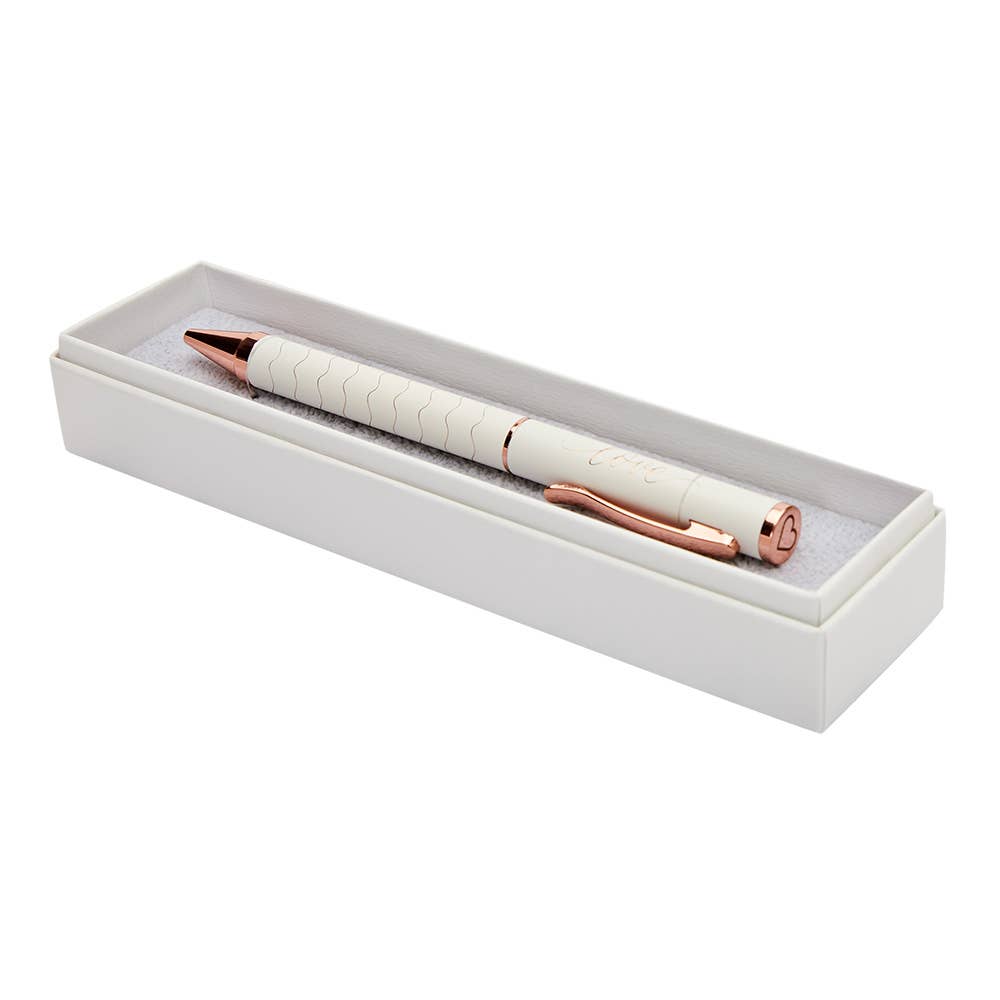 Pen in a box "Love" - Rose Gold Coloured - TLC Gifting