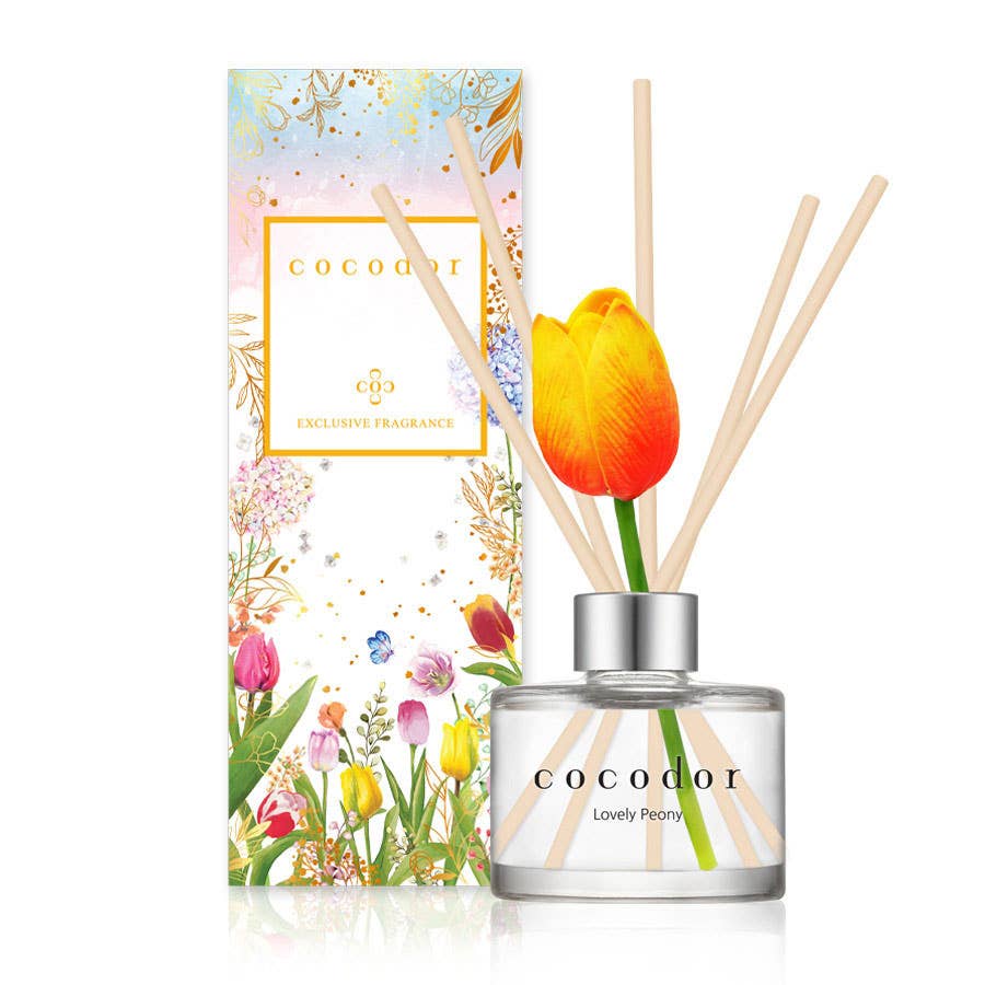 Peony Scent Tulip Diffuser 120ml - TLC Gifting