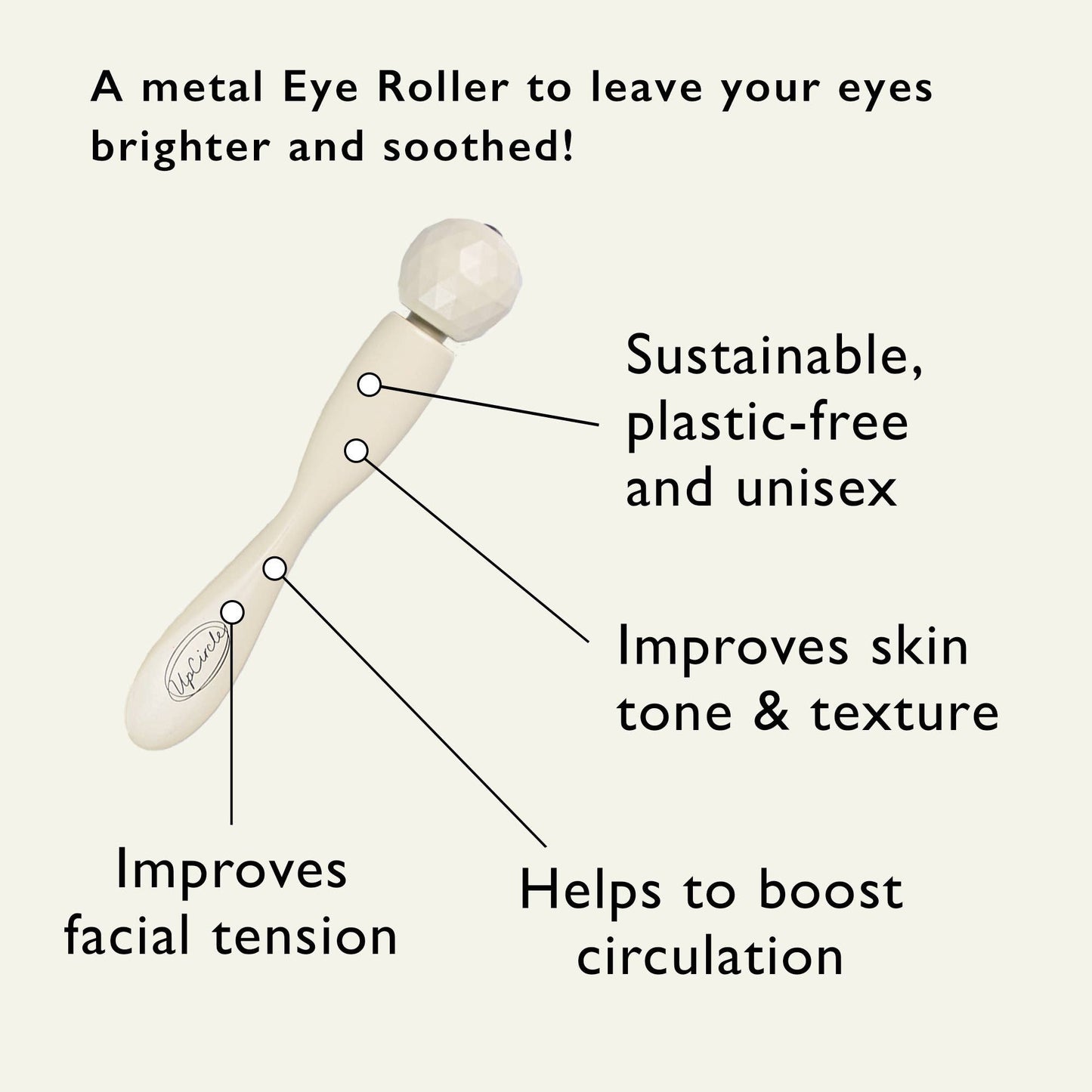 Plastic Free Eye Roller Massager - UpCircle - TLC Gifting