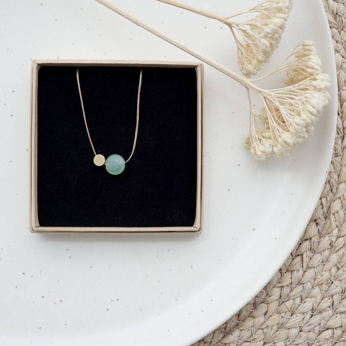green aventurine semi precious stone necklace Ireland