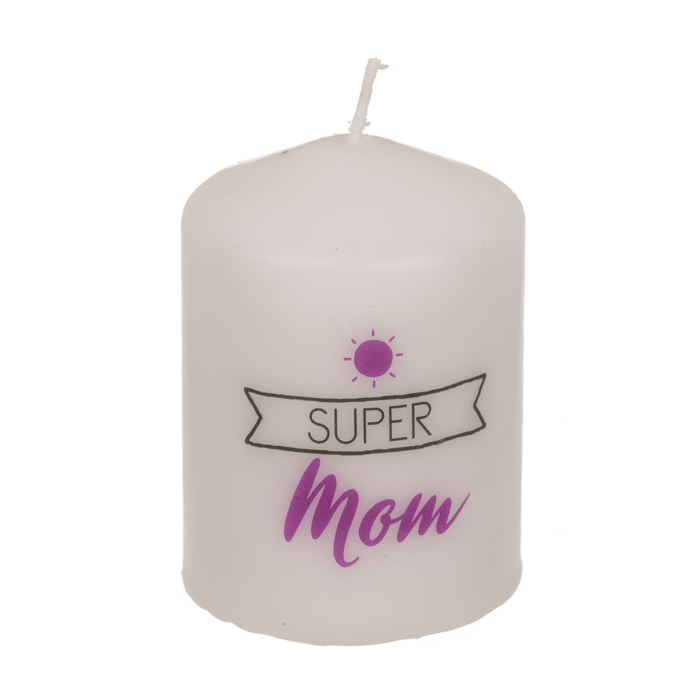 "Super Mom" Pillar candle - TLC Gifting