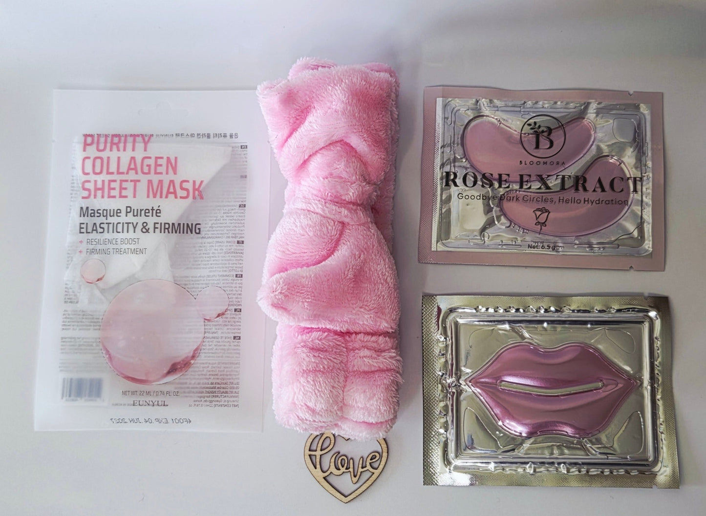 irish self care hamper with collagen mask and spa headband