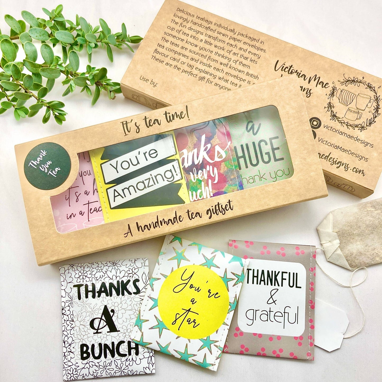 Thank You Gift: Tea Bag Box Set: English Breakfast Tea - TLC Gifting