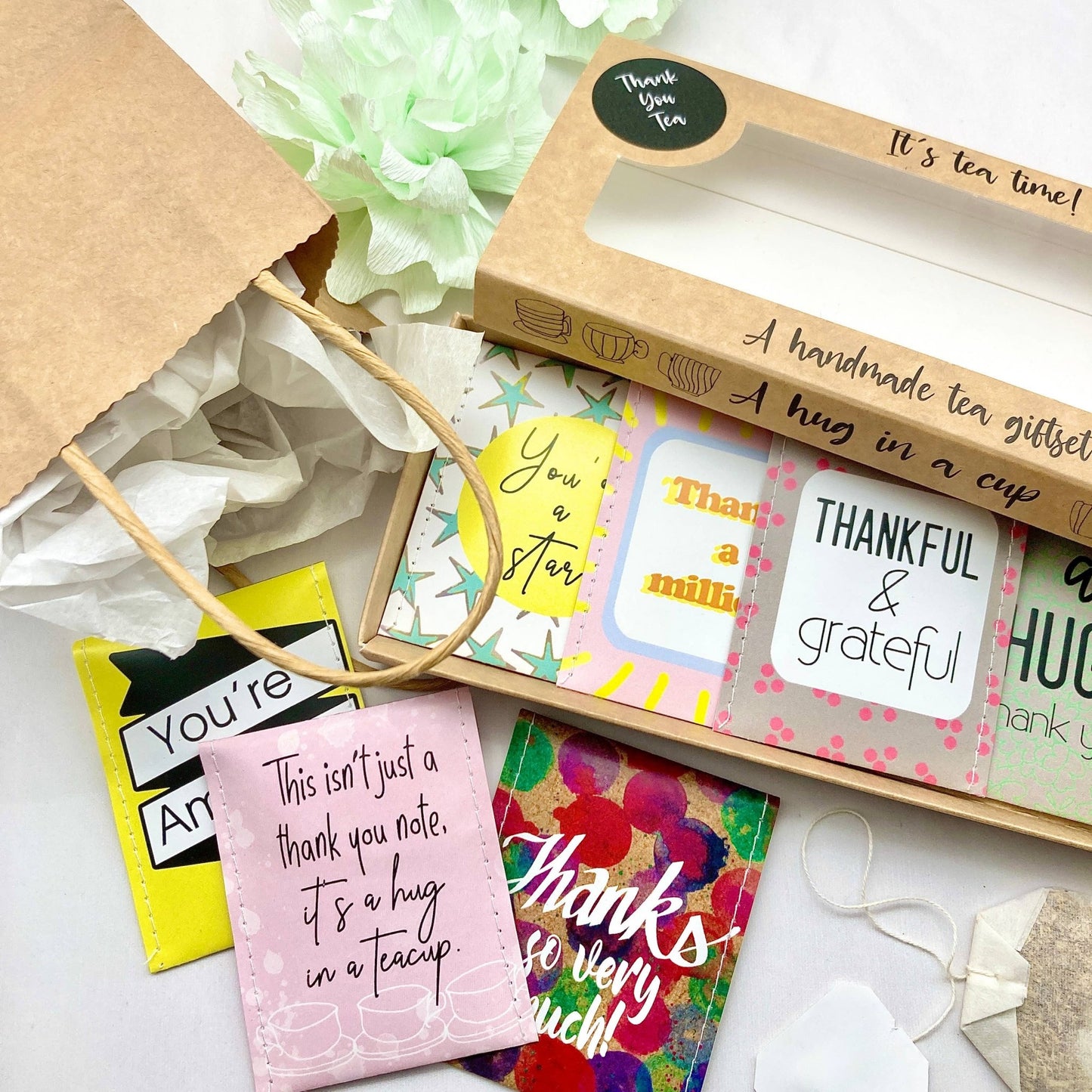 Thank You Gift: Tea Bag Box Set: English Breakfast Tea - TLC Gifting