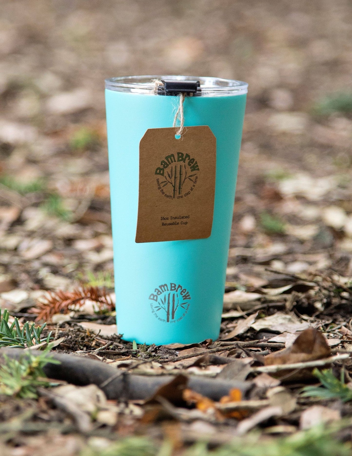 Turquoise 16oz Stainless Steel Reusable Cup - TLC Gifting