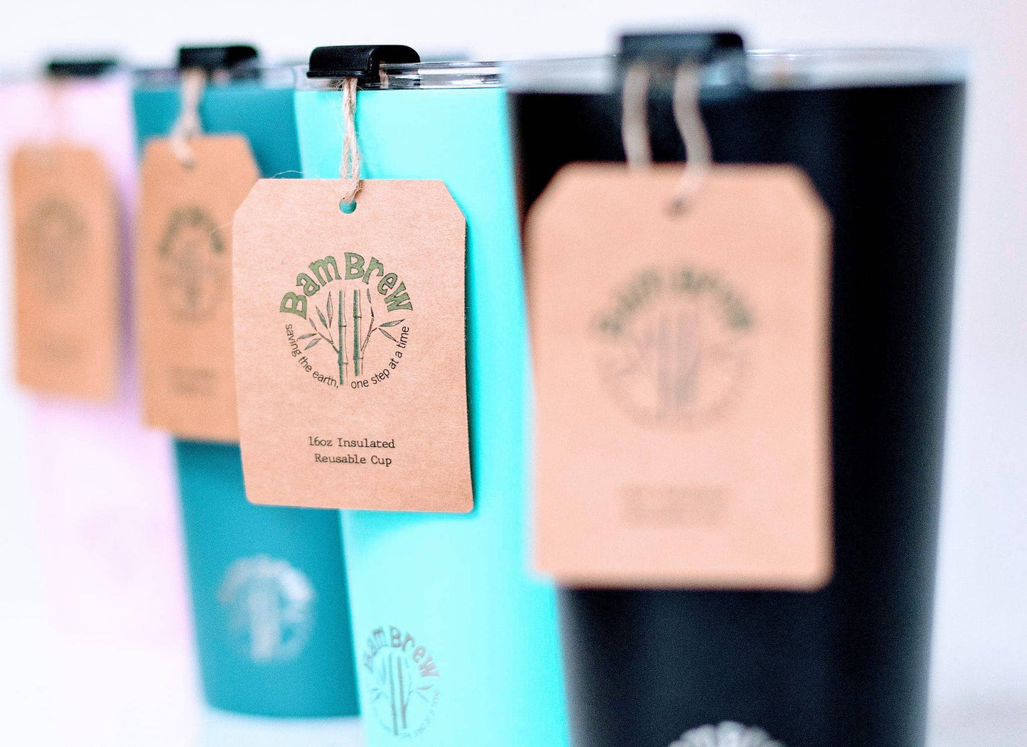Turquoise 16oz Stainless Steel Reusable Cup - TLC Gifting