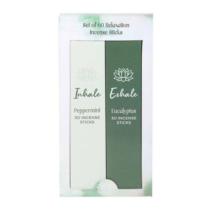 Inhale & Exhale Incense Sticks | Peppermint & Eucalyptus Set