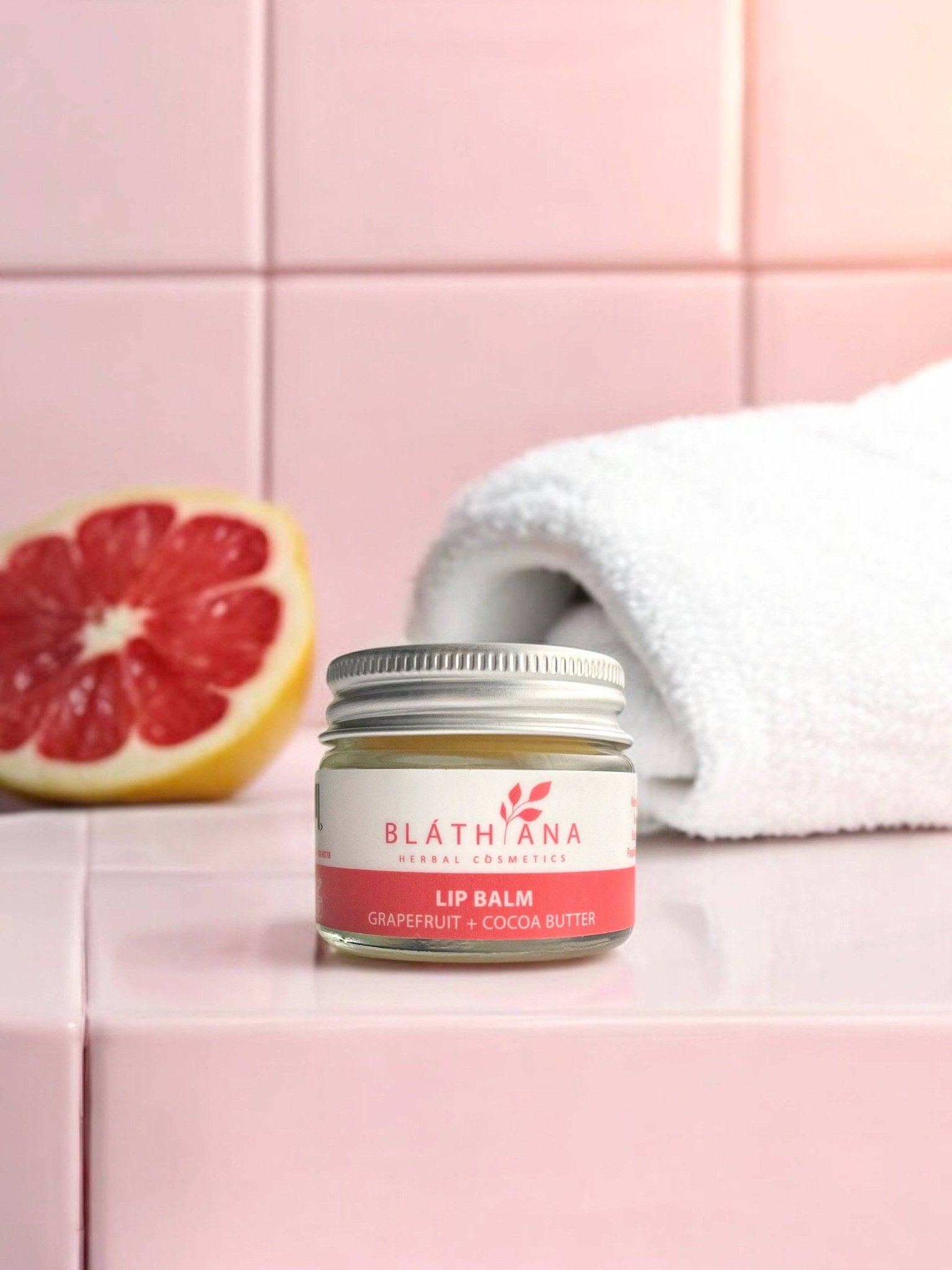 Blathna - Natural vegan lip balm GRAPEFRUIT + COCOA - TLC Gifting