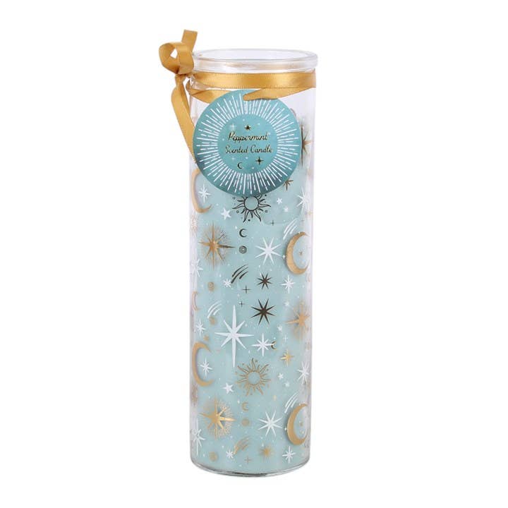 Pastel Skies decorative glass candle Ireland