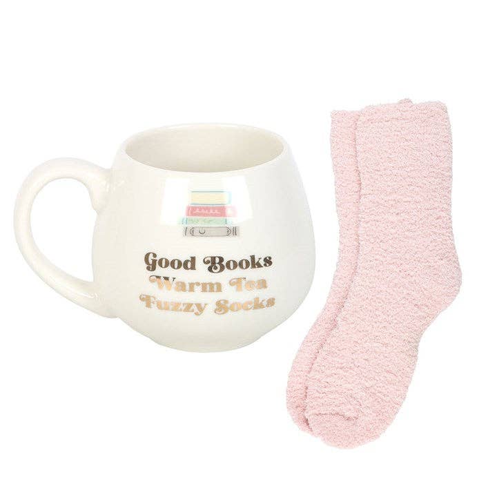 book lover mug and cosy socks gift Ireland