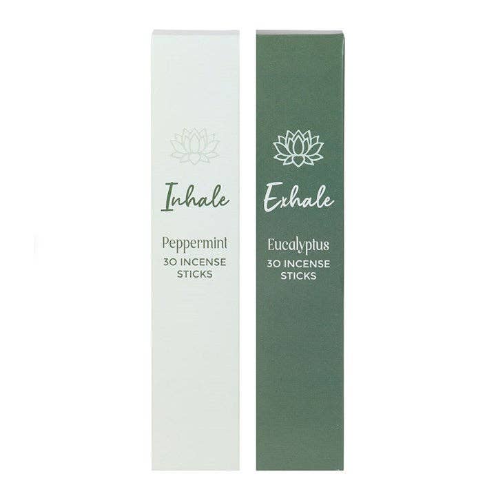 Inhale & Exhale Incense Sticks | Peppermint & Eucalyptus Set