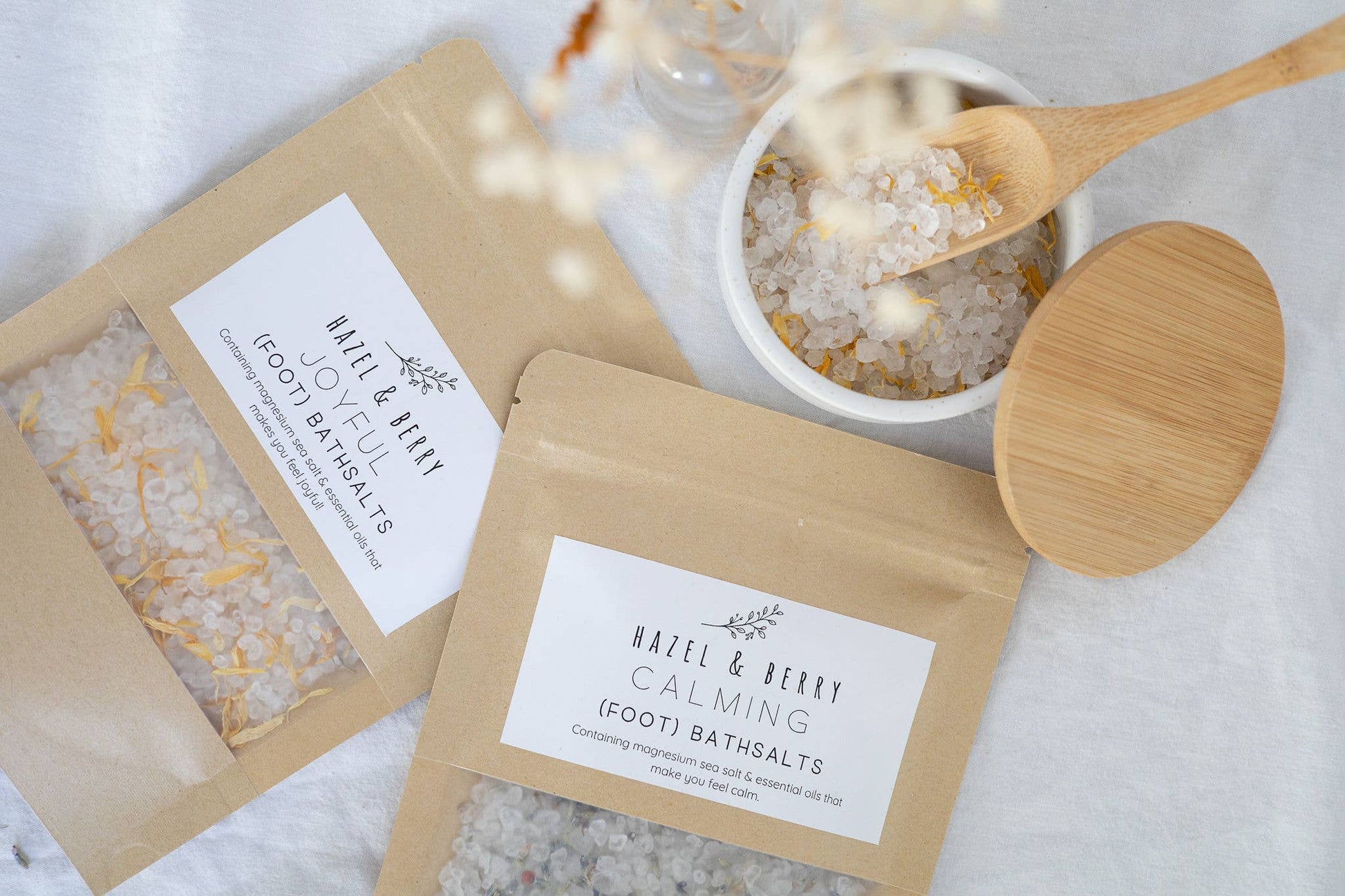 Calming Magnesium (foot) bath salts - Hazel & Berry - TLC Gifting