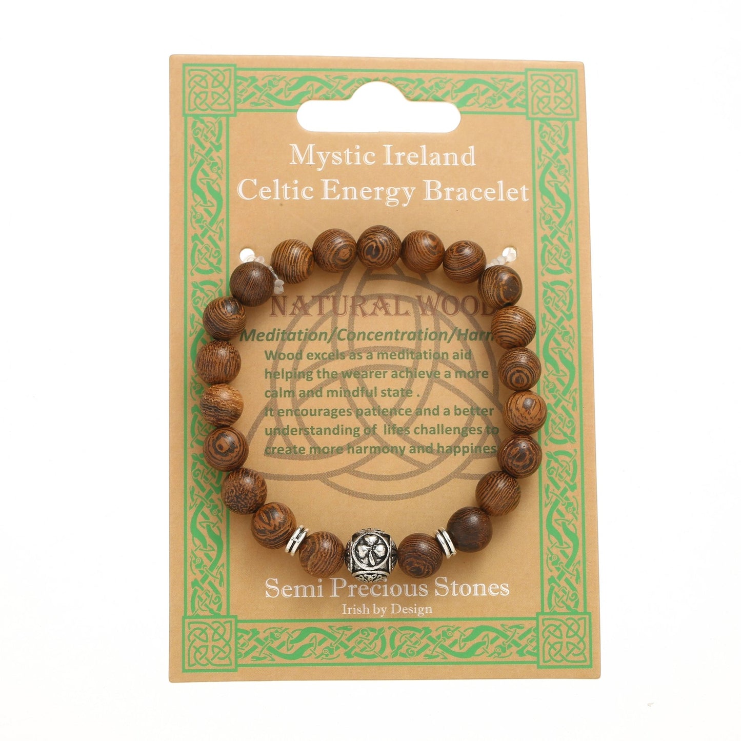 Celtic Design Wenge Wood Men’s Bracelet - TLC Gifting
