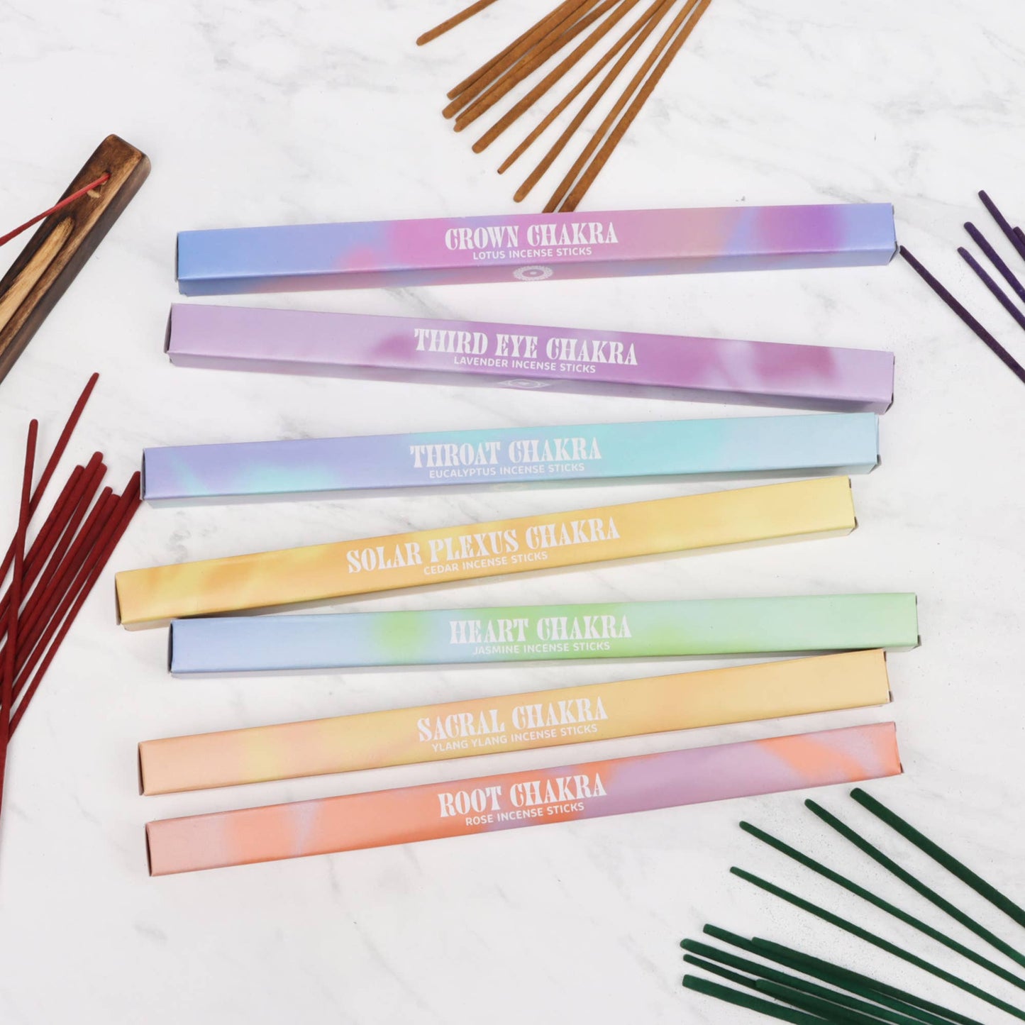 Chakra Incense Sticks Set | Relaxation & Meditation Gift Ireland - TLC Gifting