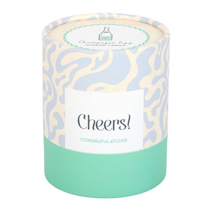 Cheers Congratulations Mini Candle Champagne Fizz | Celebration Gift Ireland - TLC Gifting