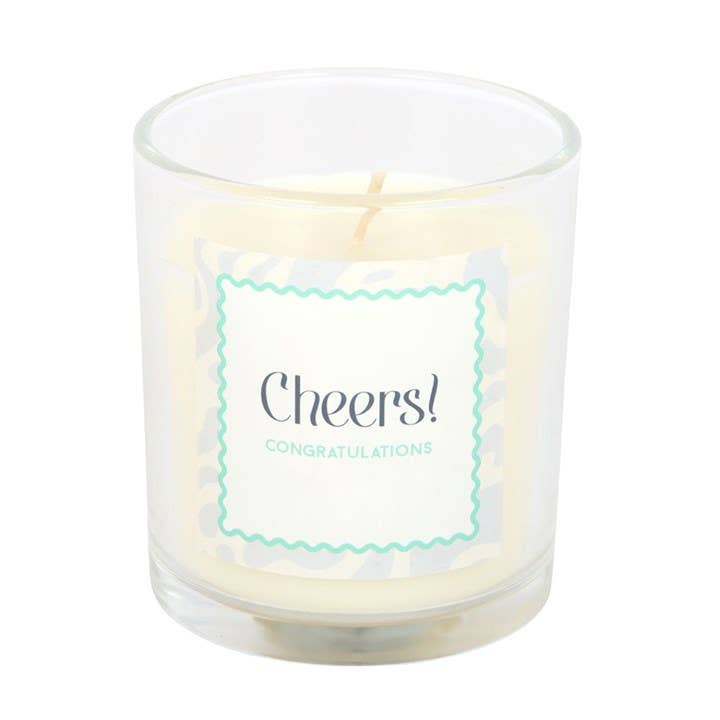 Cheers Congratulations Mini Candle Champagne Fizz | Celebration Gift Ireland - TLC Gifting