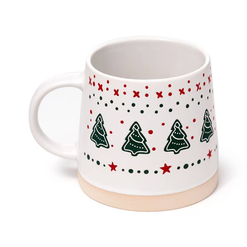 Christmas Tree Stoneware Mug | Festive Ceramic Mug Ireland - TLC Gifting