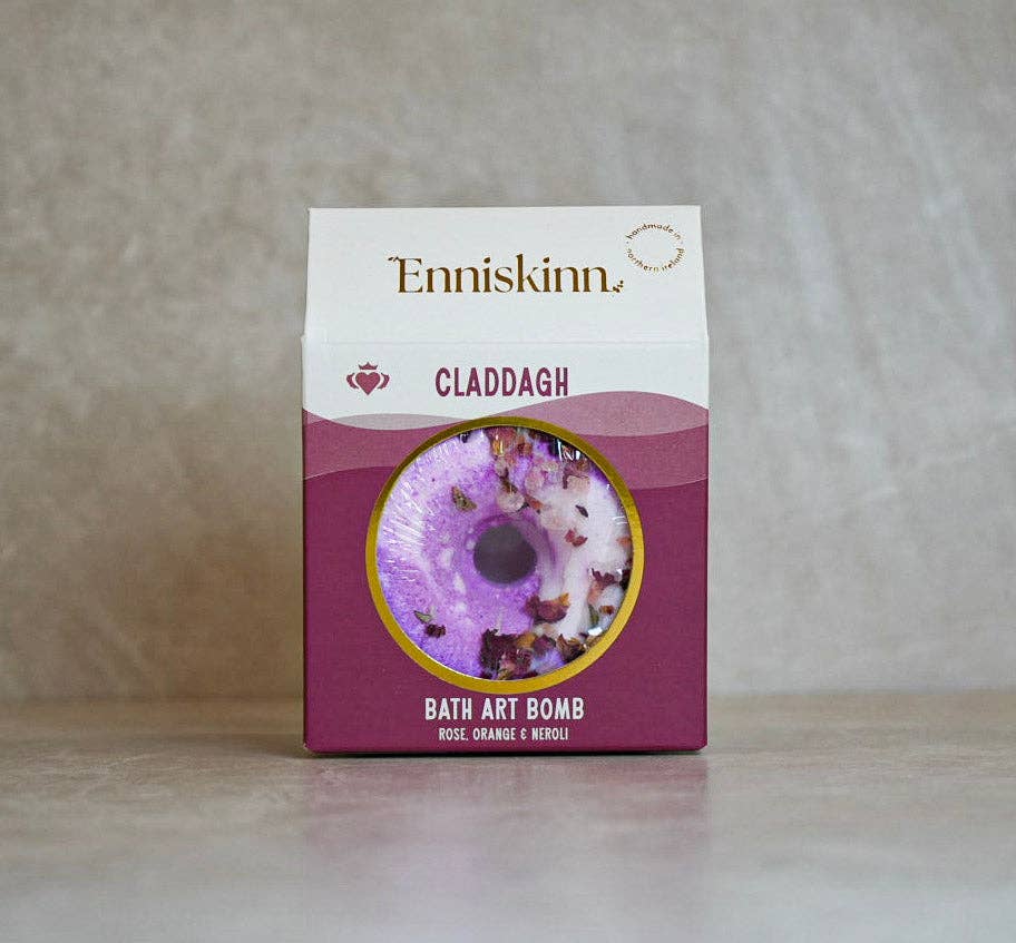 Claddagh Bath Art Bomb | Rose Orange Neroli Bath Bomb Ireland - TLC Gifting