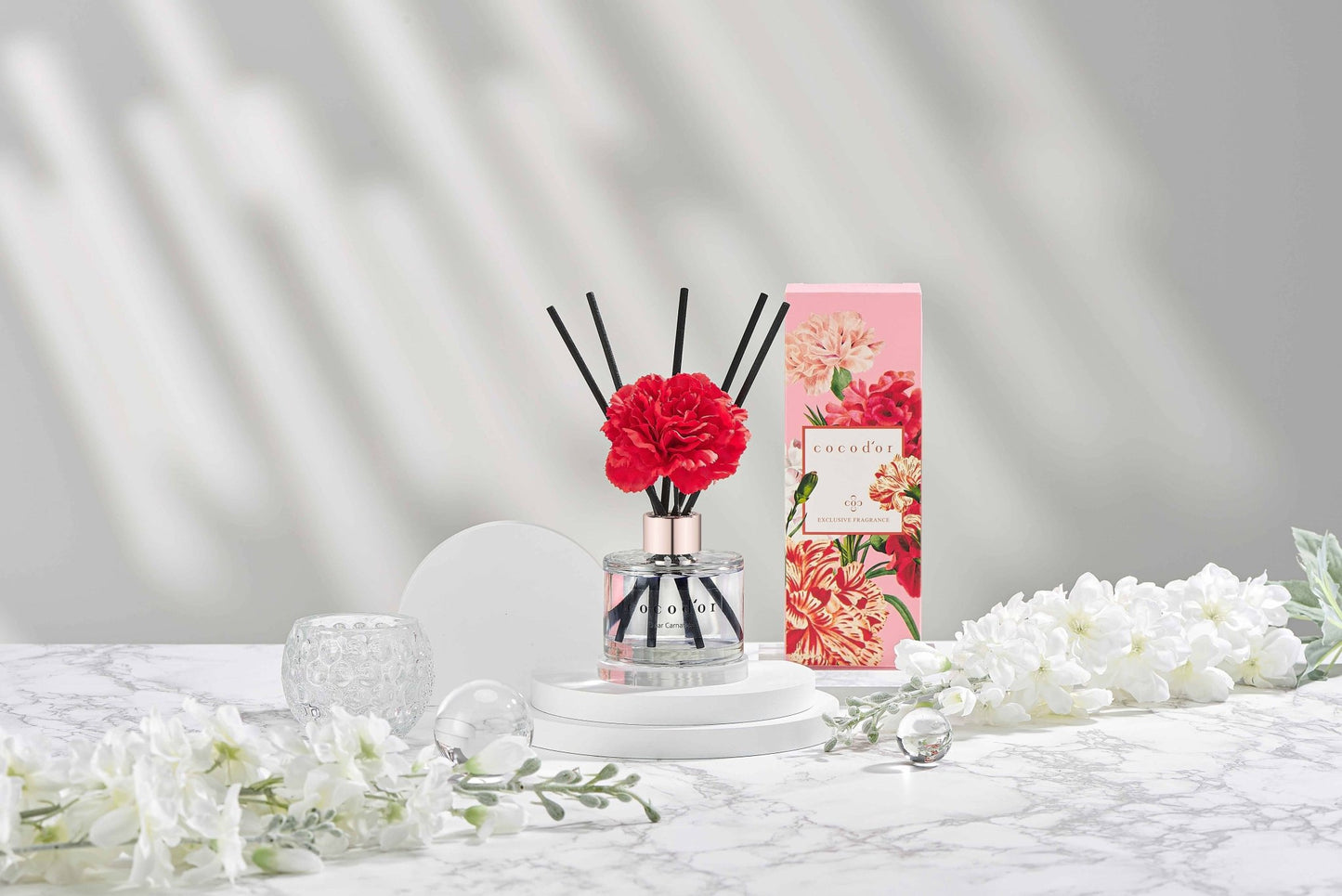 Cocodor Carnation Reed Diffuser White Musk | 120ml - TLC Gifting