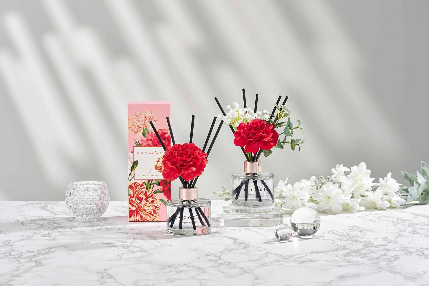 Cocodor Carnation Reed Diffuser White Musk | 120ml - TLC Gifting