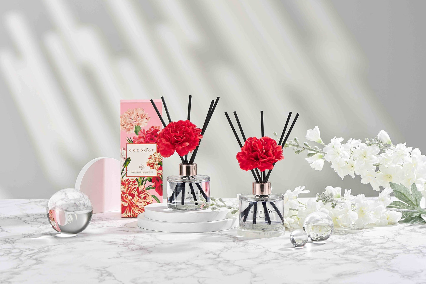 Cocodor Carnation Reed Diffuser White Musk | 120ml - TLC Gifting