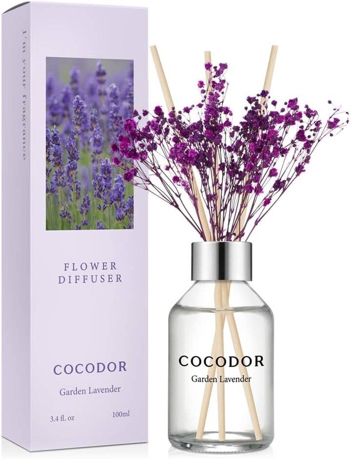 Cocodor Flower Diffuser 100ml (3.4oz) - Garden Lavender - TLC Gifting