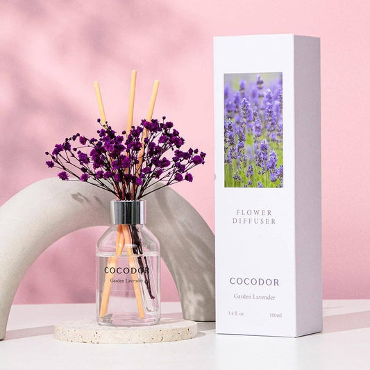 Cocodor Flower Diffuser 100ml (3.4oz) - Garden Lavender - TLC Gifting