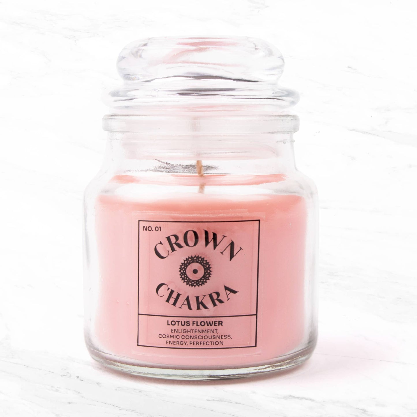 Crown Chakra Lotus Scent Mini Candle | Soy Candle Ireland - TLC Gifting