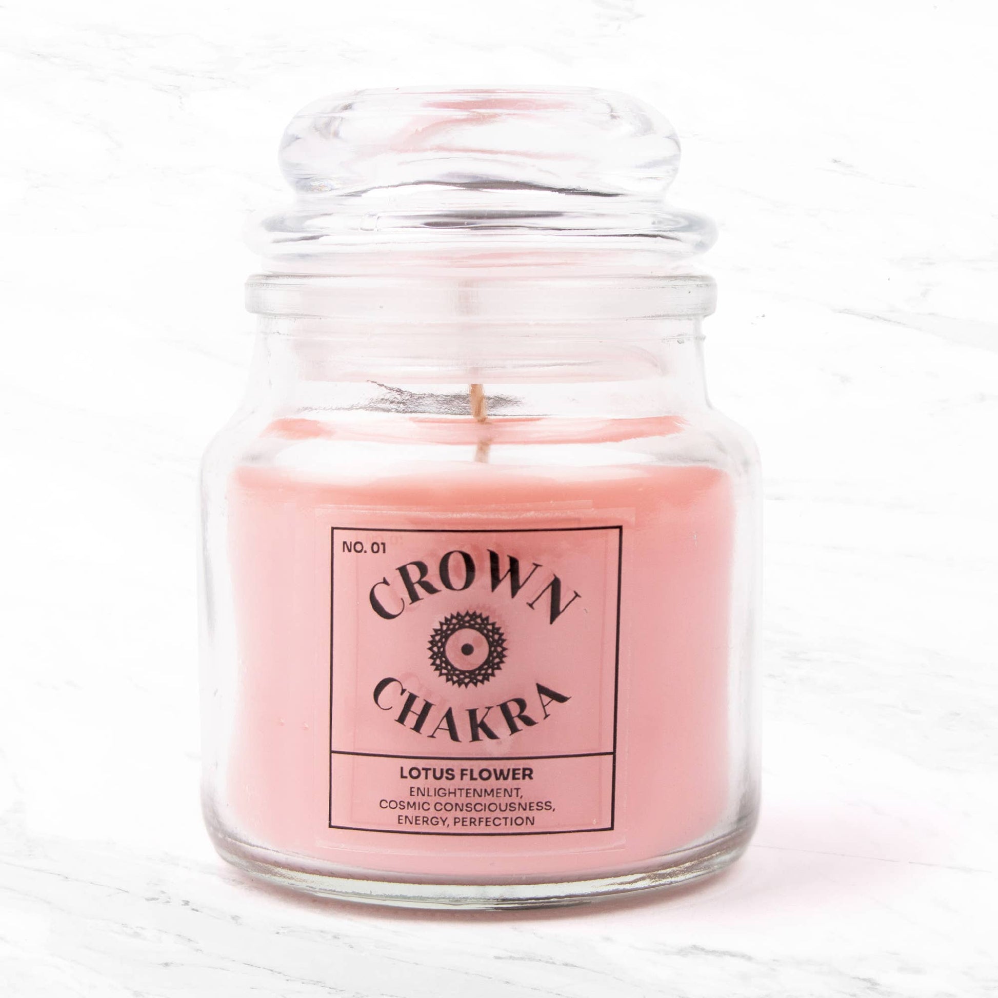 Crown Chakra Lotus Scent Mini Candle | Soy Candle Ireland - TLC Gifting