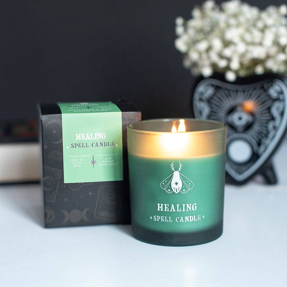 Healing Eucalyptus and Mint scented candle
