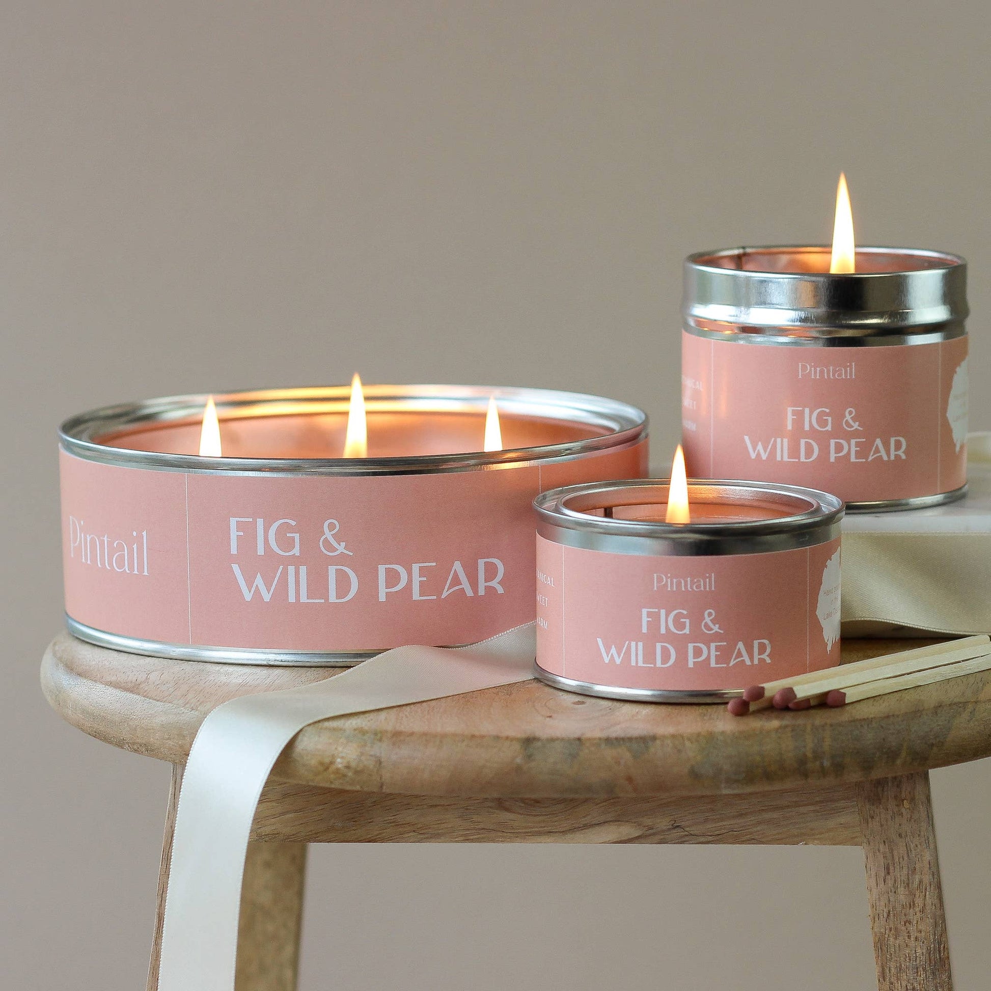 Fig and Wild Pear Classic Tin Candles | Fruity Candles - TLC Gifting
