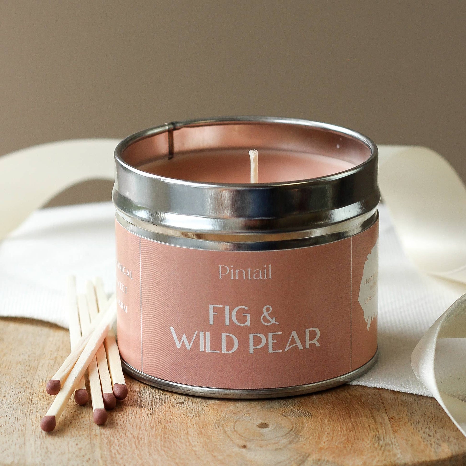 Fig and Wild Pear Classic Tin Candles | Fruity Candles - TLC Gifting