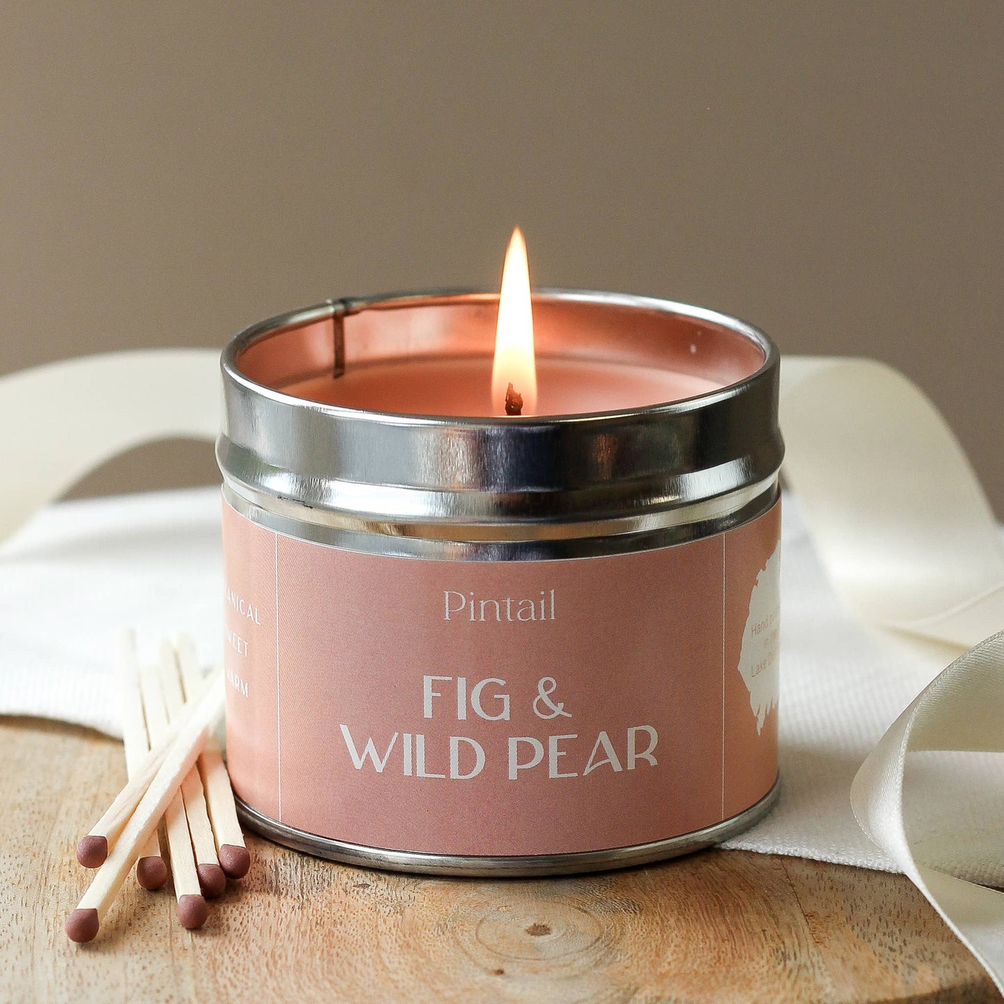 Fig and Wild Pear Classic Tin Candles | Fruity Candles - TLC Gifting