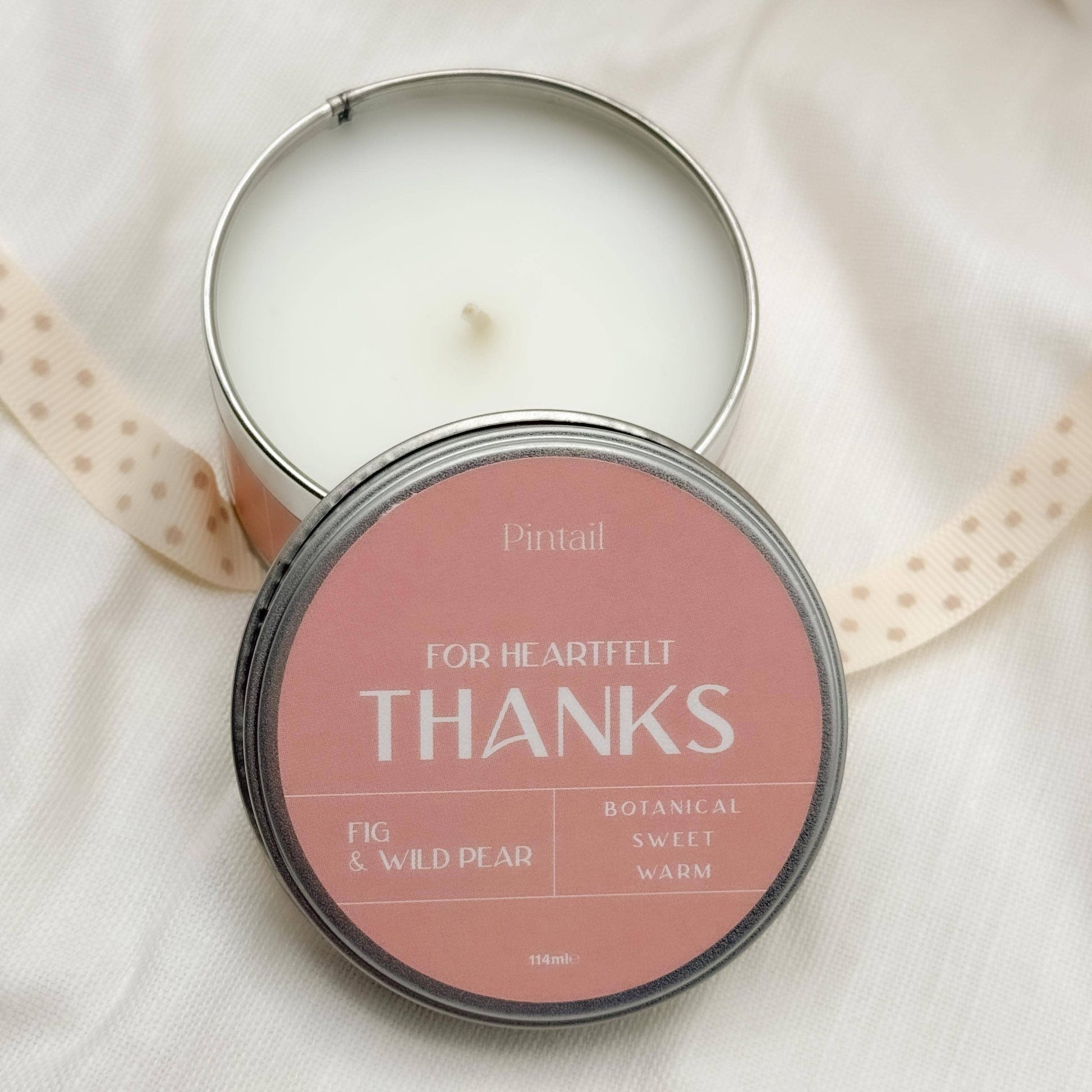 For Heartfelt Thanks Candle | Candle Gift - TLC Gifting