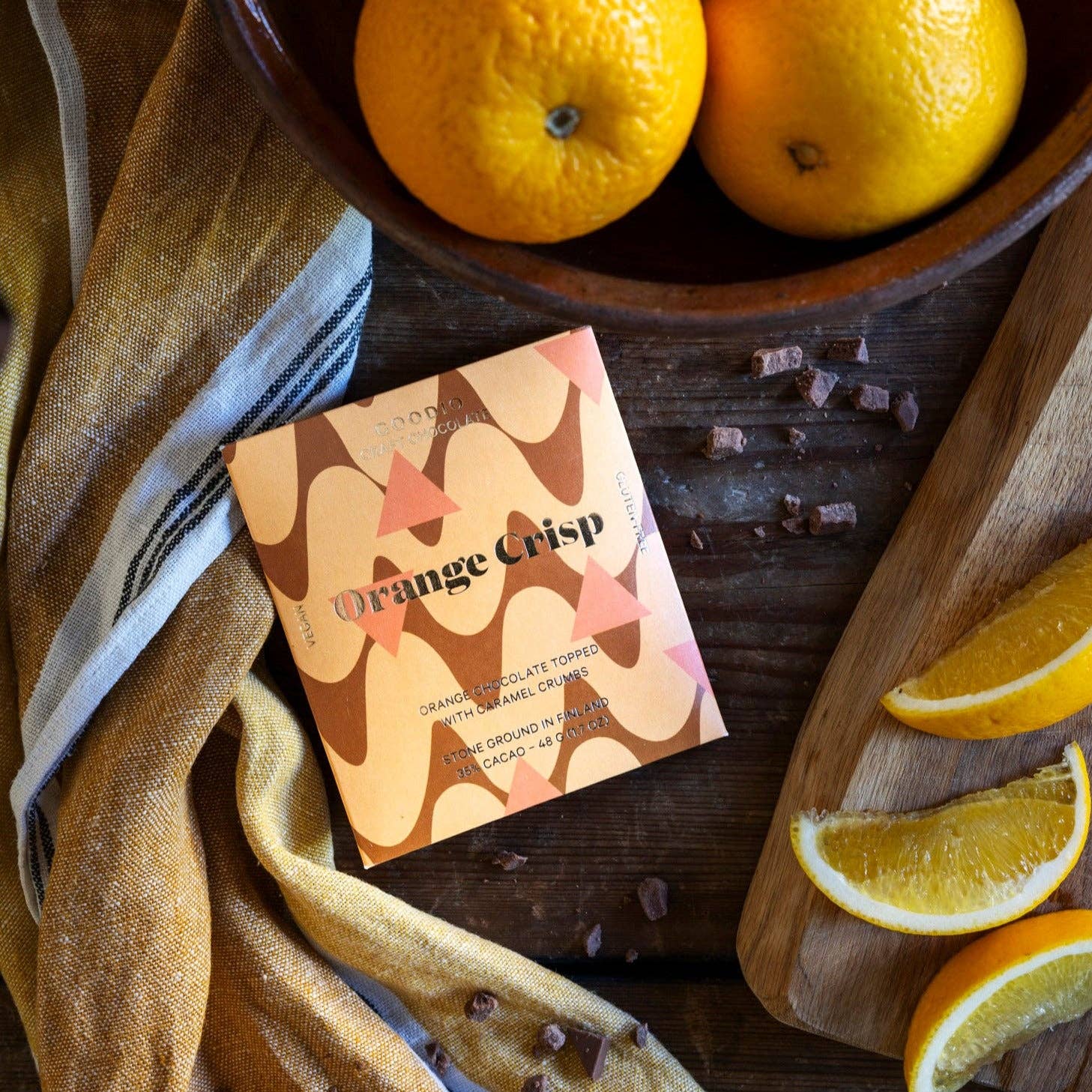 Goodio Dark Chocolate Orange Bar | Organic Chocolate - TLC Gifting