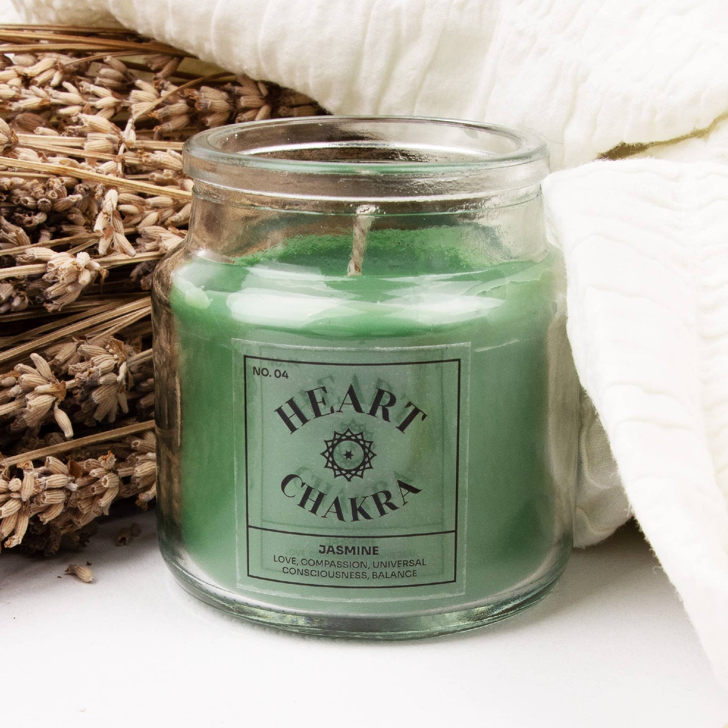 Heart Chakra Jasmine Candle | Soy Wax Candle Ireland - TLC Gifting