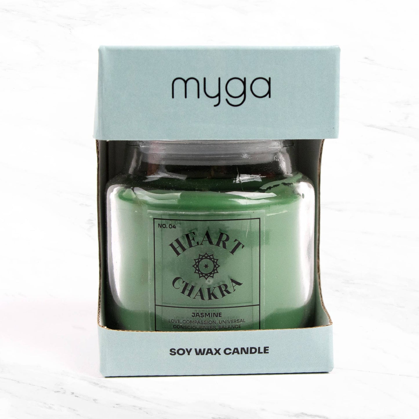 Heart Chakra Jasmine Candle | Soy Wax Candle Ireland - TLC Gifting
