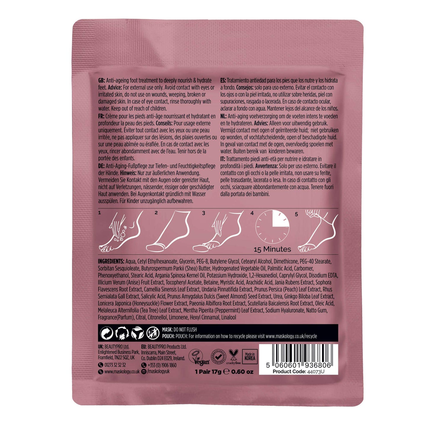 maskology foot mask booties ireland