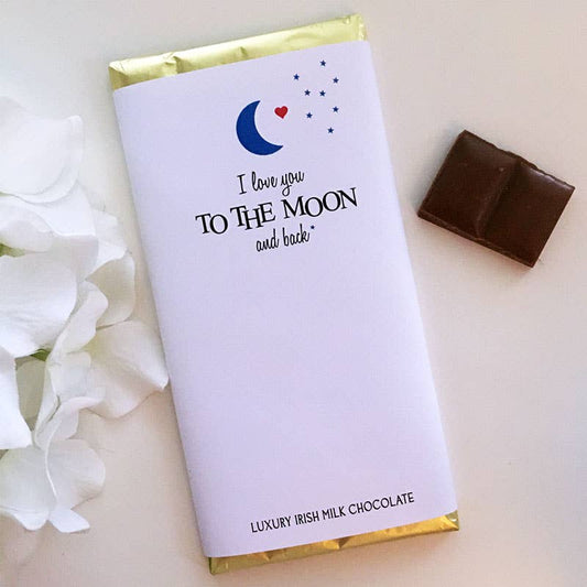 I Love You to the Moon and Back Chocolate Bar - TLC Gifting