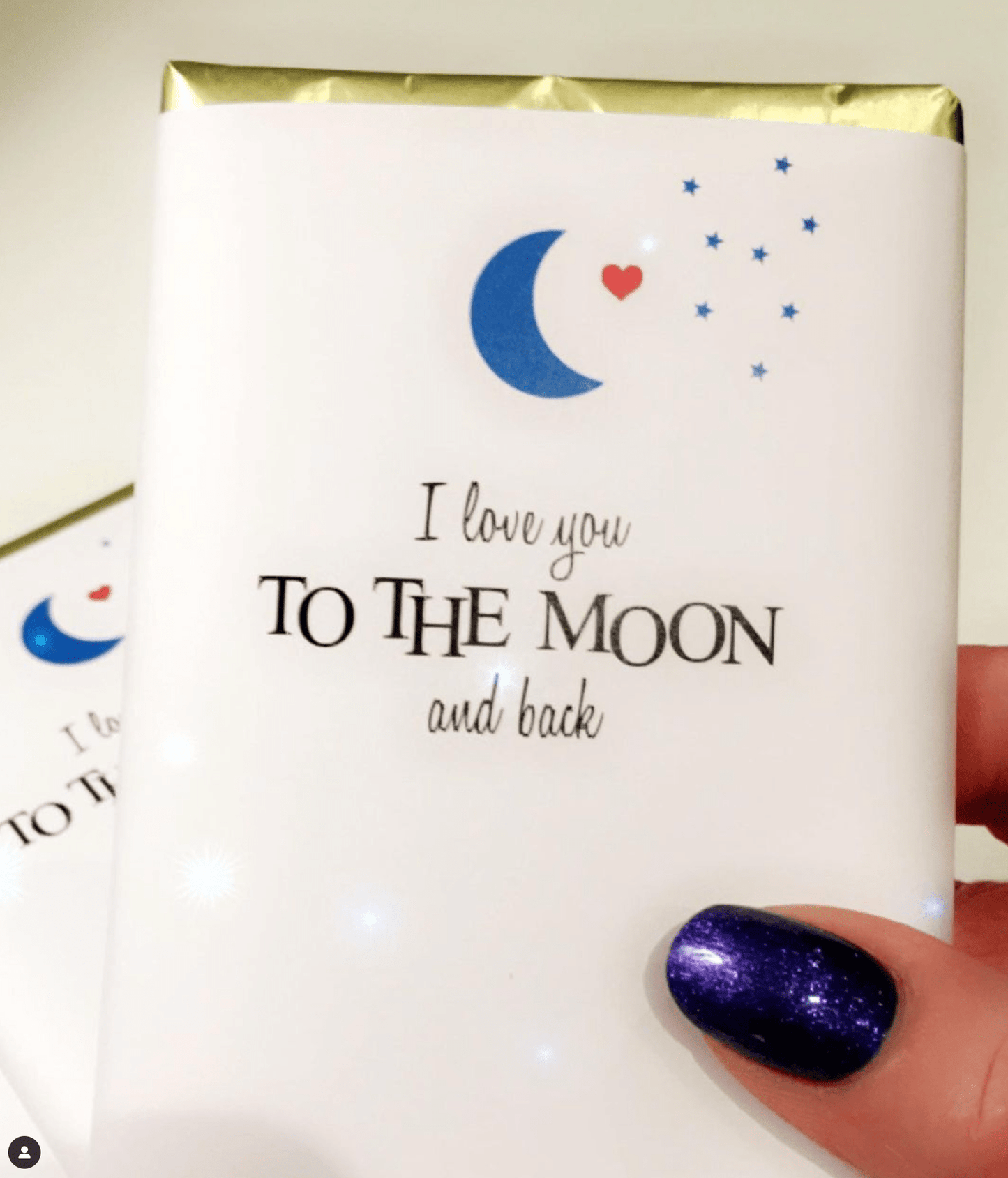 I Love You to the Moon and Back Chocolate Bar - TLC Gifting
