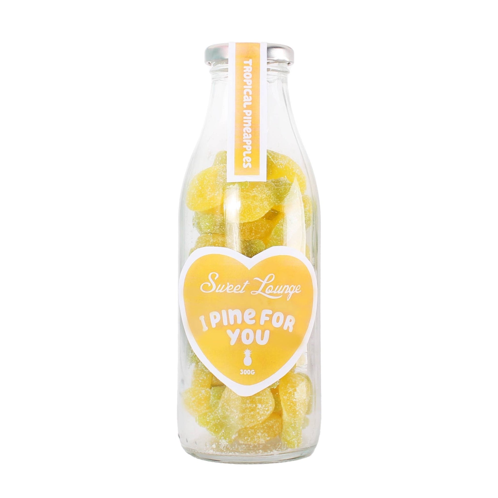 'I Pine For You' Tropical Pineapple Gummies - Glass Jar - TLC Gifting