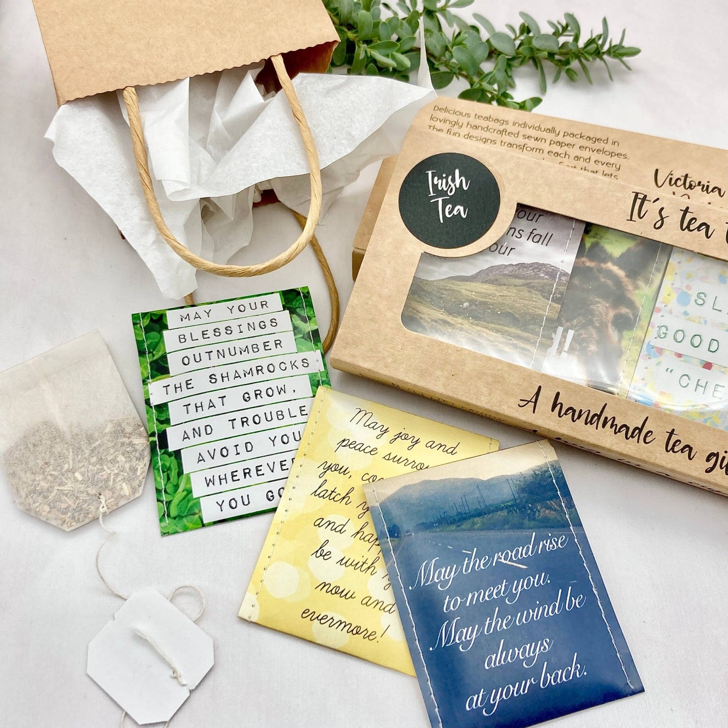 Irish Blessings Teabag Gift Set | English Breakfast Tea - TLC Gifting