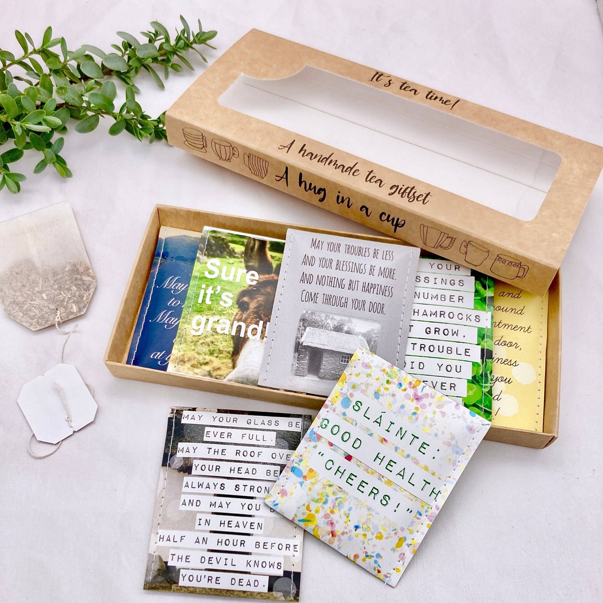 Irish Blessings Teabag Gift Set | English Breakfast Tea - TLC Gifting